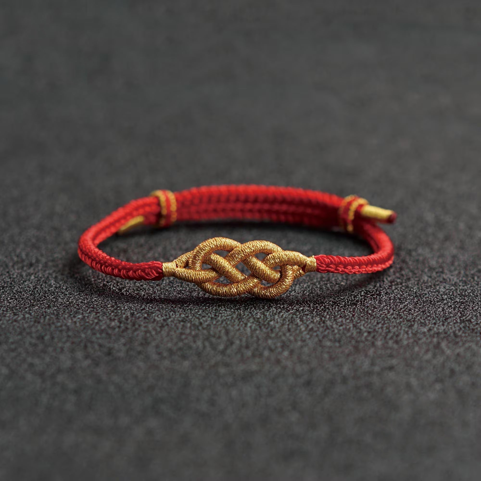 LRK Tibetan Fortune Bracelet - Handmade Traditional Cord for Good Luck
