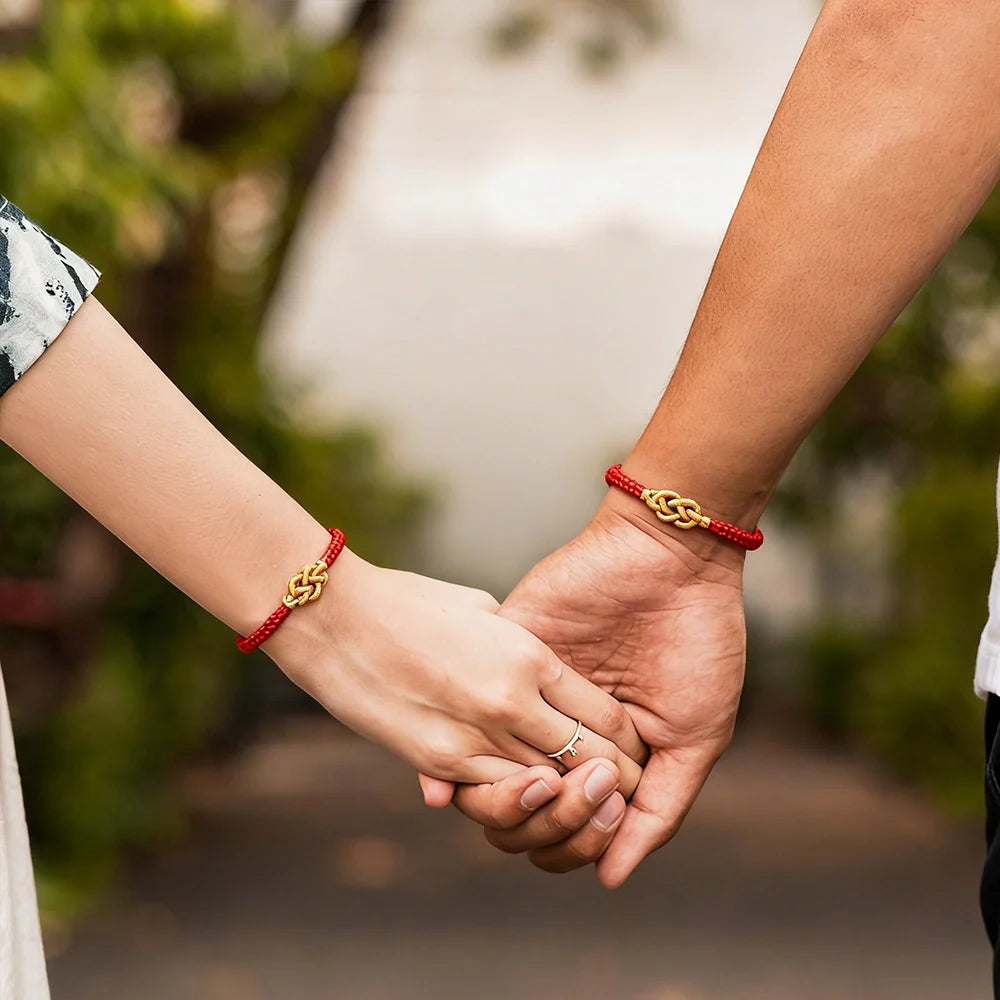 LRK Tibetan Fortune Bracelet - Handmade Traditional Cord for Good Luck
