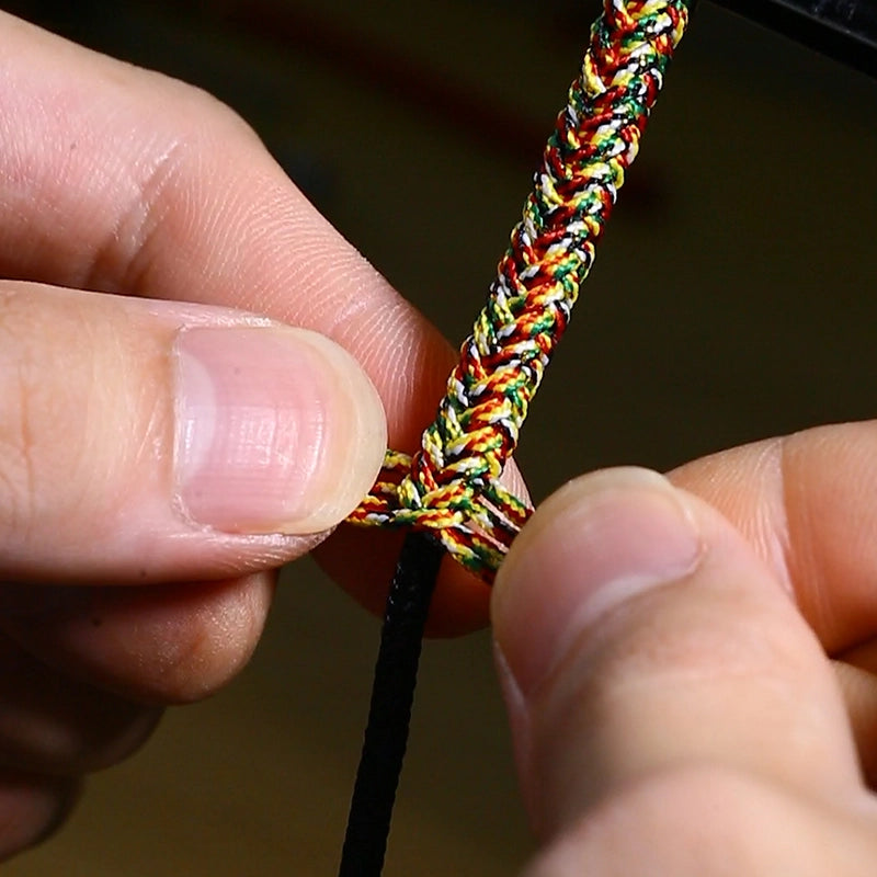 Handwoven Multicolor String Bracelet with 925 Silver Clasp – Meaningful Protection & Luck Gift for Him & Her