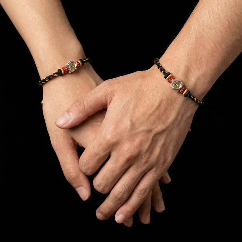 Acalanatha Guardian Buddha Bracelet – Handwoven Zodiac Amulet for the Year of the Rooster
