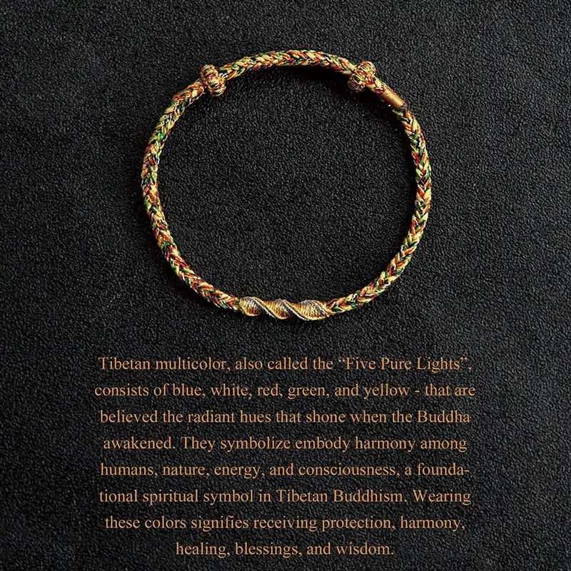 Dragon Knot Red String Bracelet – Handwoven Tibetan Protection Amulet