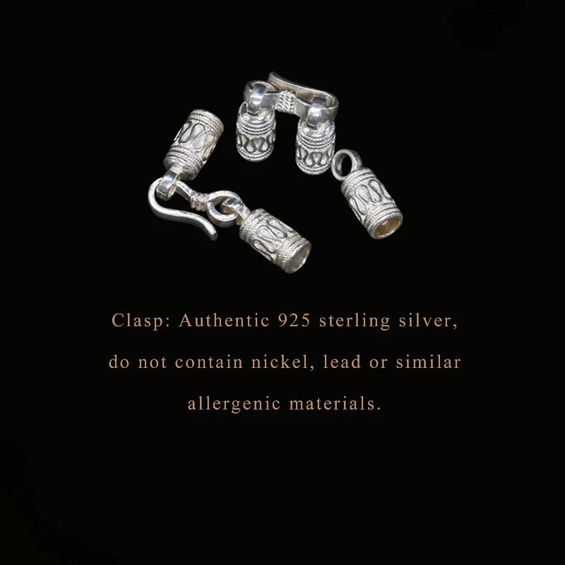 Earthy Energy Tibetan Bracelet – Handwoven Grounding Amulet with 925 Sterling Silver Clasp