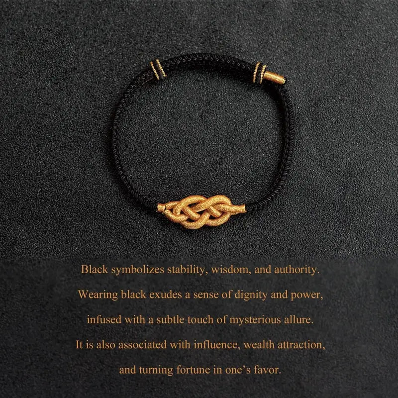 Wealth Flow Red String Bracelet – Handwoven Tibetan Amulet for Prosperity & Protection