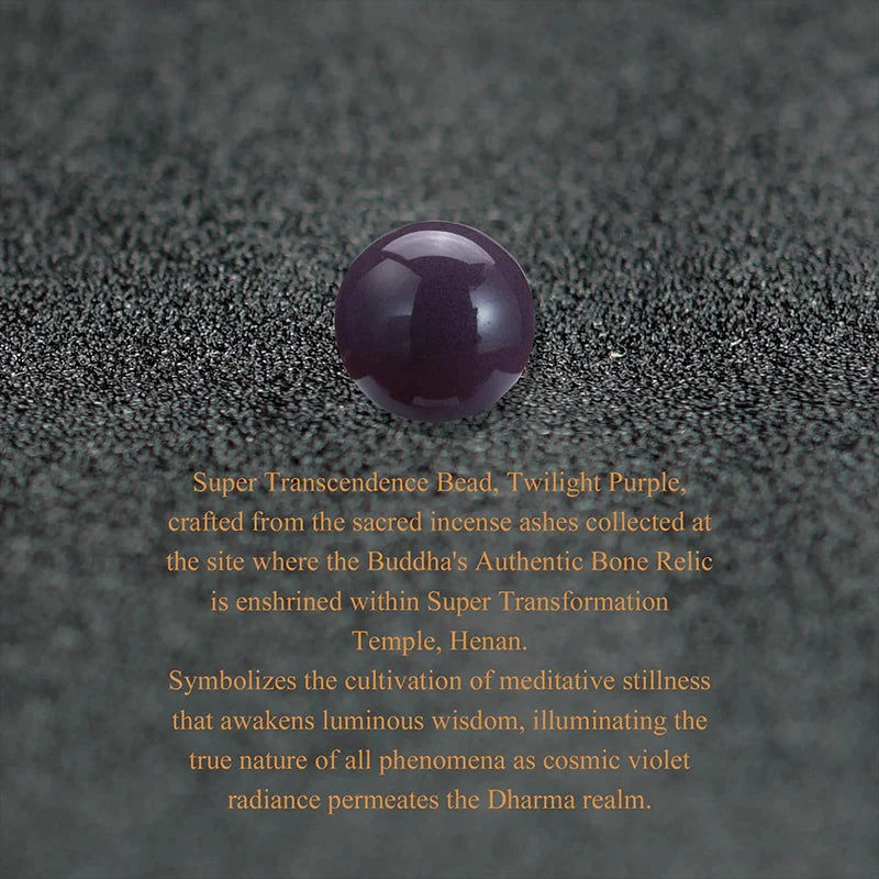 Incense Ash Trio Bead Bracelet - Handmade Adjustable Cord for Peace