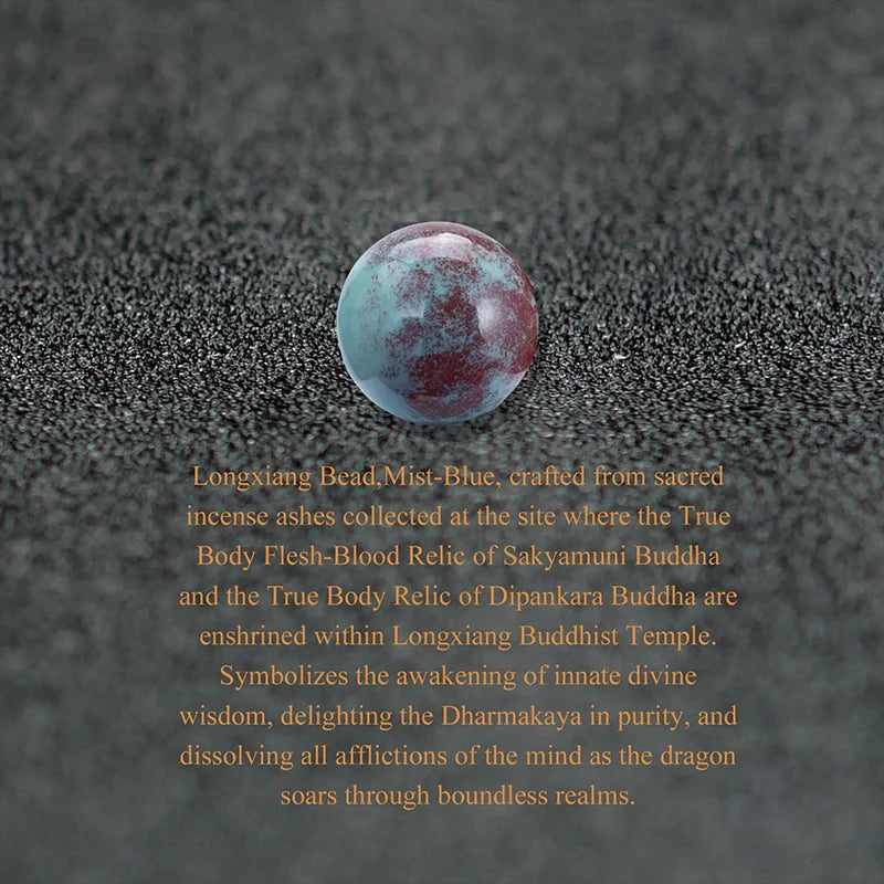 Incense Ash Trio Bead Bracelet - Handmade Adjustable Cord for Peace