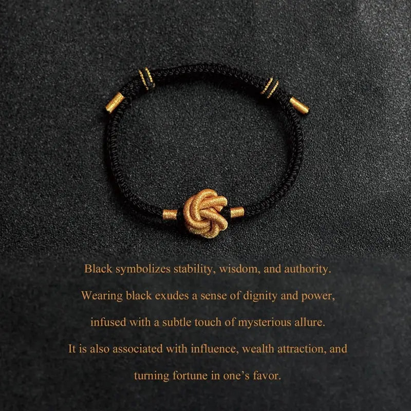 Mandala Knot Red String Bracelet – Handwoven Tibetan Amulet for Healing & Spiritual Balance