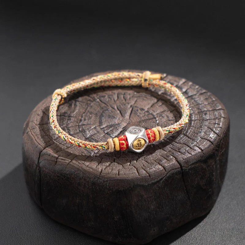 Samantabhadra Buddha Bracelet, Dragon Snake Zodiac Red String, Handmade Buddhist Protection