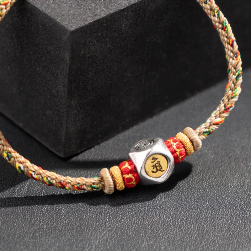 Samantabhadra Buddha Bracelet, Dragon Snake Zodiac Red String, Handmade Buddhist Protection