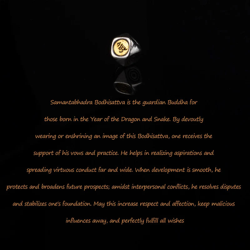 Samantabhadra Buddha Bracelet, Dragon Snake Zodiac Red String, Handmade Buddhist Protection