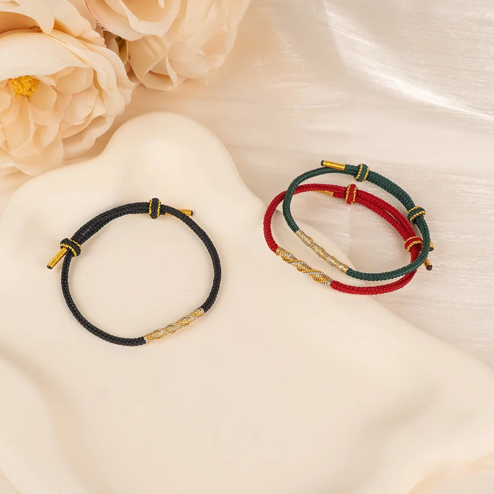 Strong Red Bracelet Handmade Red String Protection Bracelet, Tibetan peace bracelet buddhist lucky Knot Bracelet Easter Wish Bracelet